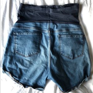 Size 12 maternity jean shorts